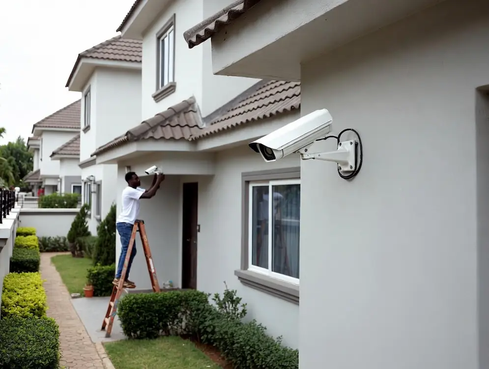 CCTV camera installation at a residential home in Nigeria by Cee Horizon